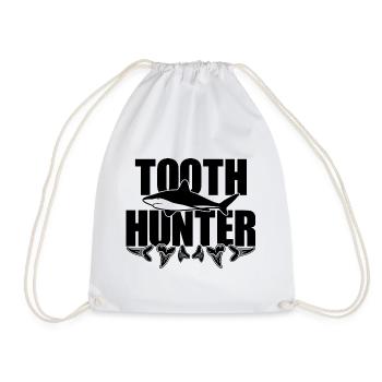 Chasseur de dents - Haizahn Haifischzahn Haifischzähne - Sac de sport léger - blanc - Devant