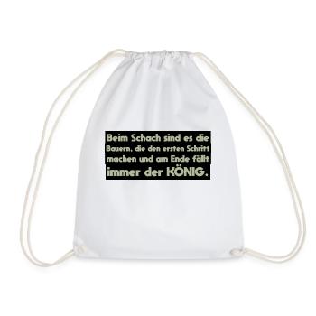 Farmer Saying - Drawstring Bag - white - Front