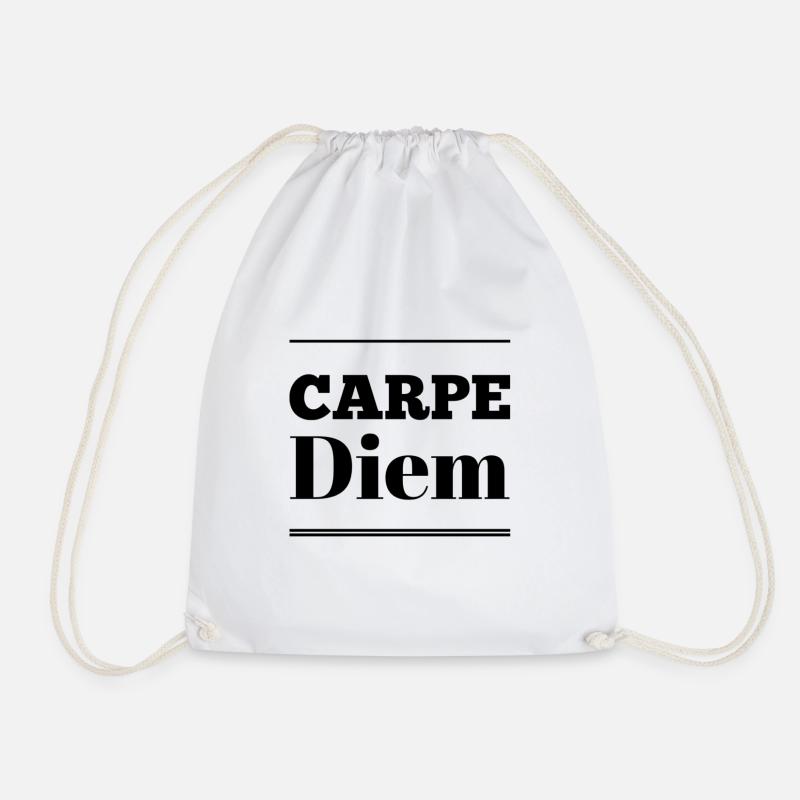 Carpe Diem - Turnbeutel - Weiß