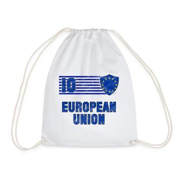 European Union Football Team - Drawstring Bag - white - Front