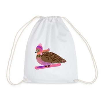 Snowboard Gal Pigeon Friend - Sac de sport léger - blanc - Devant