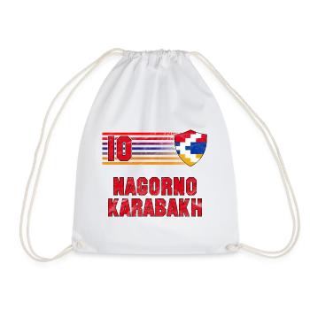 Équipe du Haut-Karabagh de football - Sac de sport léger - blanc - Devant