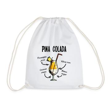 PINA COLADA COCKTAIL REZEPT - Turnbeutel - Weiß - Vorne