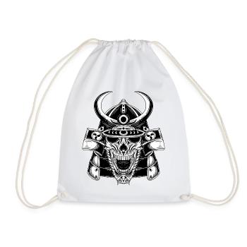 Schädel Skull Horror Japan Halloween Geisha - Drawstring Bag - white - Front