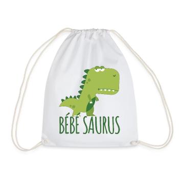 Bébé saurus humour bébé dinosaure cadeau - Sac de sport léger - blanc - Devant