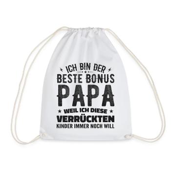 Bonus papa Beau-père Cadeau papa bonus papa - Sac de sport léger - blanc - Devant
