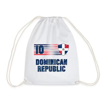 Équipe de République dominicaine de football - Sac de sport léger - blanc - Devant