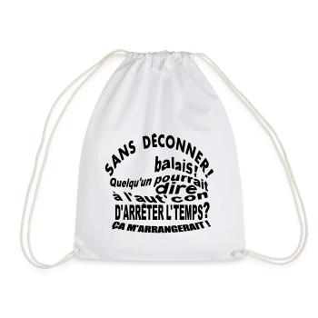 Anniversaire Personnalisable / Humour / Drôle - Sac de sport léger - blanc - Devant