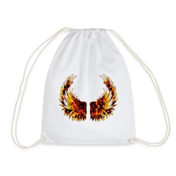 Angel-Wings-Angels-Wings-Little Angel-Wing-Fly - Drawstring Bag - white - Front