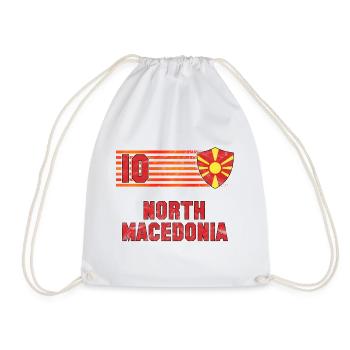 Équipe de Macédoine du Nord de football - Sac de sport léger - blanc - Devant