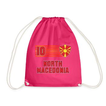 Équipe de Macédoine du Nord de football - Sac de sport léger - fuchsia - Devant