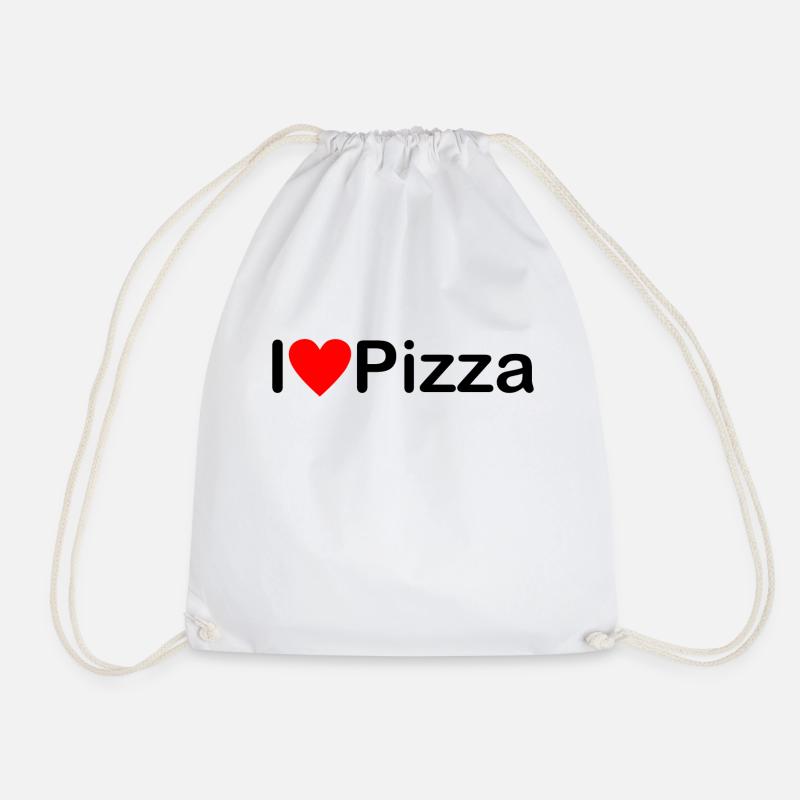 PIZZA - Turnbeutel - Weiß