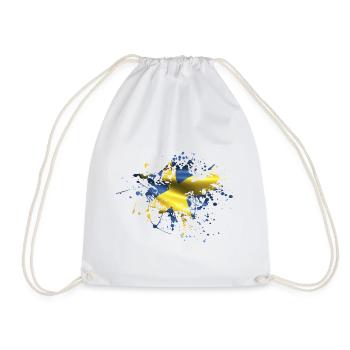 Sweden Sweden Nordic countries Scandinavia Viking Graffiti - Drawstring Bag - white - Front