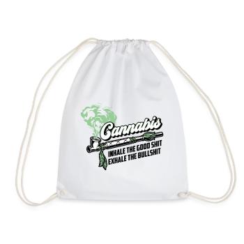 Les couleurs peuvent être modifiées | Cannanis Inhale Exhale - Sac de sport léger - blanc - Devant