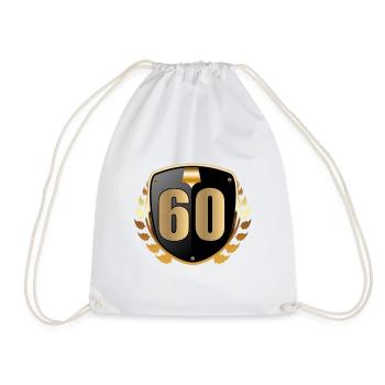 60e anniversaire - Sac de sport léger - blanc - Devant