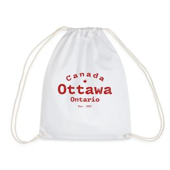 Ottawa - Canada - Ontario - Sac de sport léger - blanc - Devant