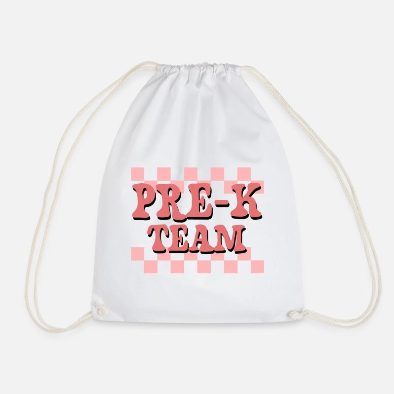 Pre-K Team - Pre Kindergarten Teacher - Drawstring Bag - white