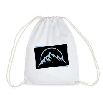 Montagnes symbole de la nature icône - Sac de sport léger - blanc - Devant