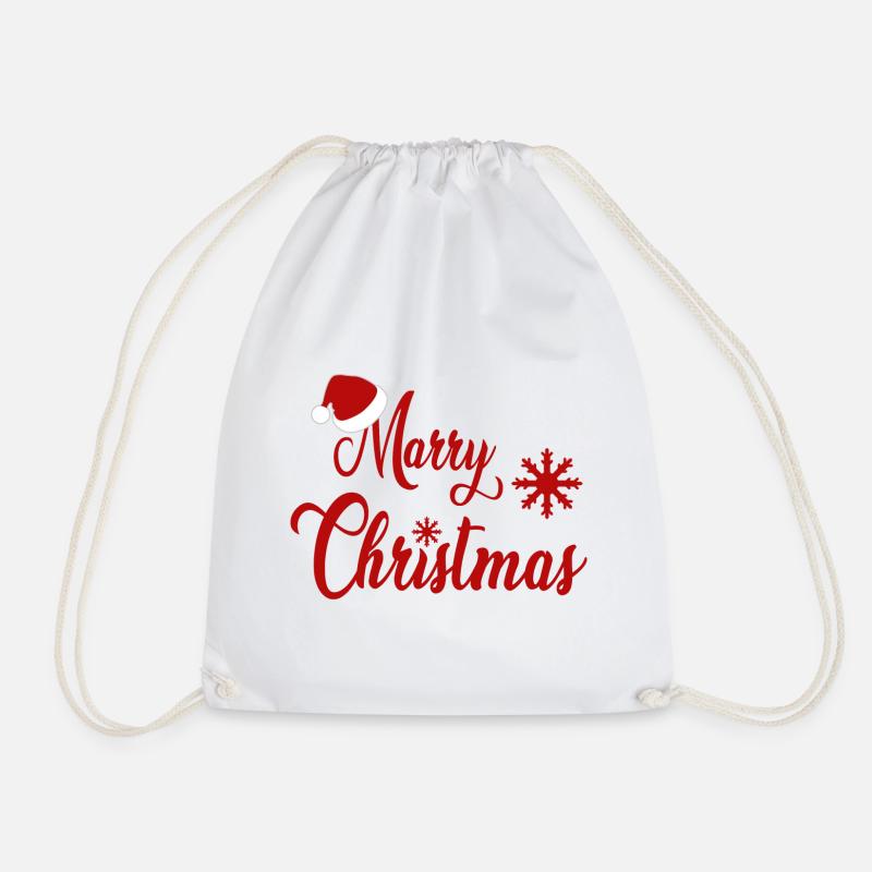Marry Christmas - Turnbeutel - Weiß