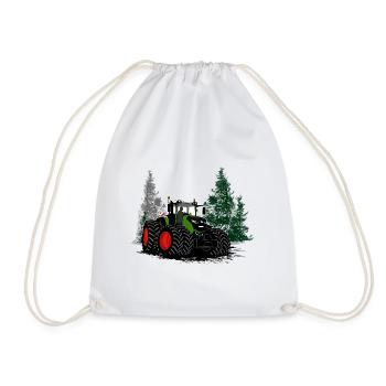 Tracteur - Tracteur - Agriculteur - Agriculteur - Sac de sport léger - blanc - Devant