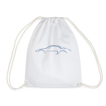 Sketch Berlinette A110 - Drawstring Bag - white - Front