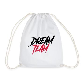 dream team - Drawstring Bag - white - Front