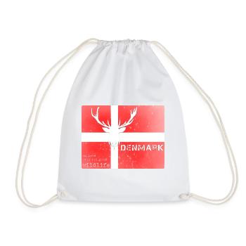 Danemark faune Drapeau Cerf - Sac de sport léger - blanc - Devant