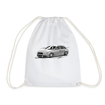 RS4 B8 A4 low style without driver tuning car - Turnbeutel - Weiß - Vorne