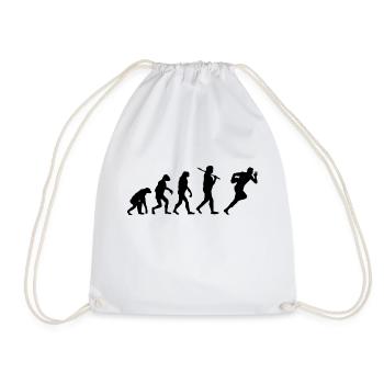 Rugby - Drawstring Bag - white - Front