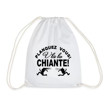 Humour Design Tee shirt | Planquez vous ! - Sac de sport léger - blanc - Devant