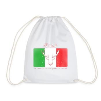 La faune et la flore de l’Italie Faune et la flore de l’Italie - Sac de sport léger - blanc - Devant