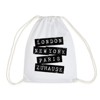 LONDRES, NEW YORK, PARIS, MAISON - Sac de sport léger - blanc - Devant