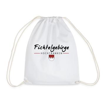 Fichtelgebirge High Franconia Franconian Coat of Arms - Drawstring Bag - white - Front