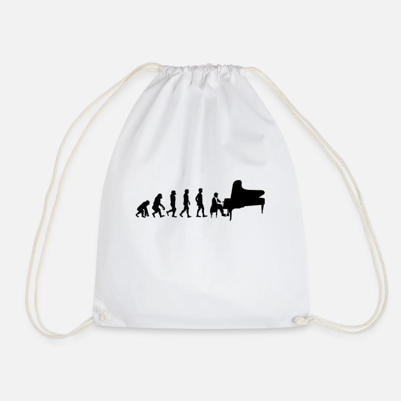 Evolution Pianist - Turnbeutel - Weiß
