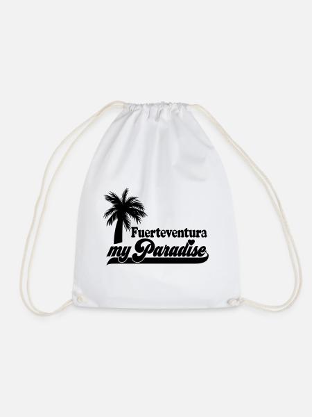 Farbe änderbar | Fuerteventura my Paradise - Turnbeutel - Weiß