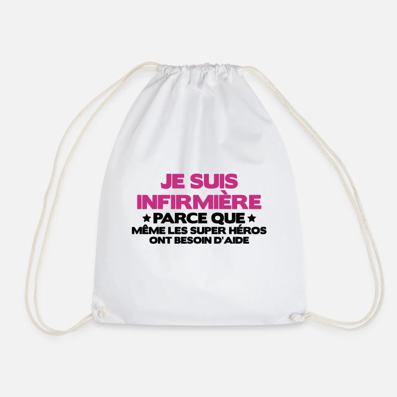 je suis infirmière - Sac de sport léger - blanc