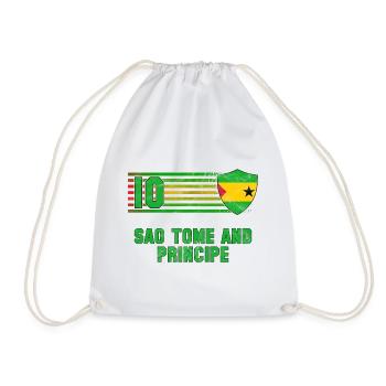 Équipe de football de Sao Tomé-et-Principe - Sac de sport léger - blanc - Devant
