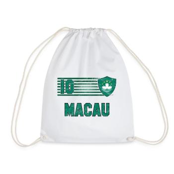 Macau Football Team - Drawstring Bag - white - Front