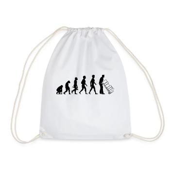 parcel courier parcel forwarding agent forwarder2 - Drawstring Bag - white - Front