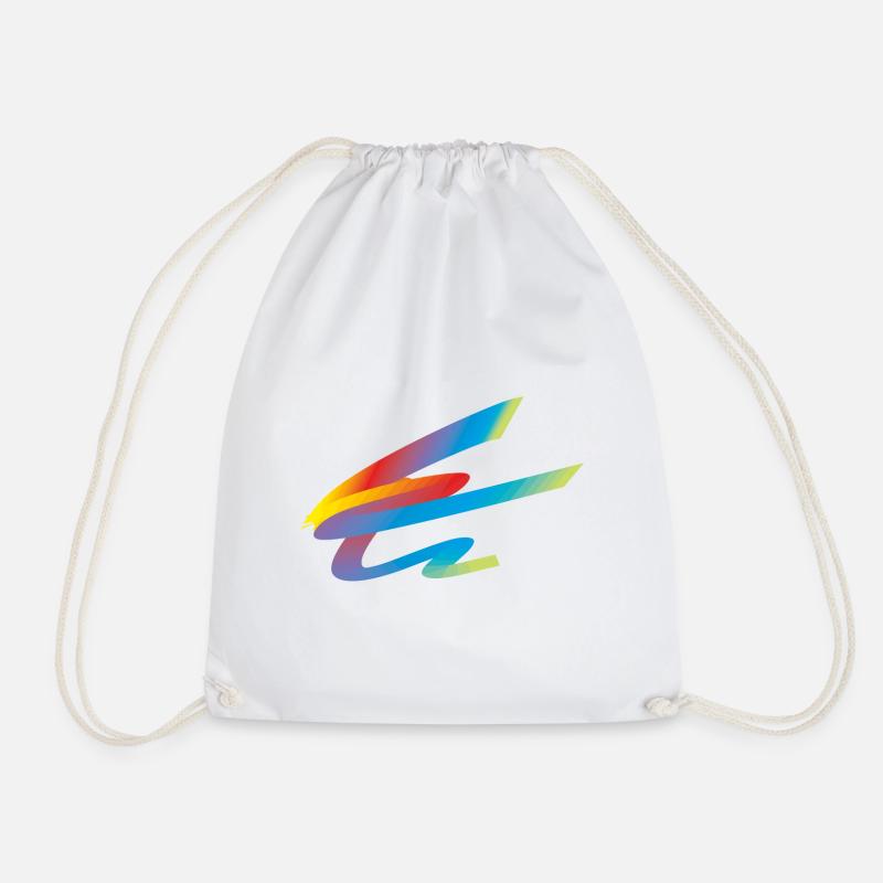 Regenbogenfantasie - Turnbeutel - Weiß