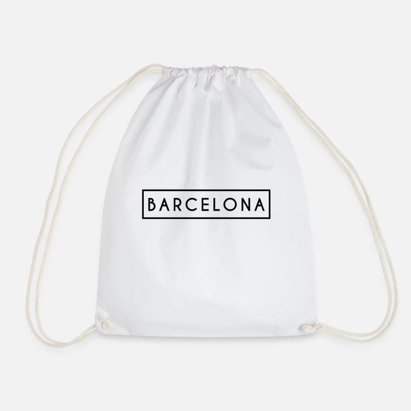 Barcelona BARCELONA Spanien Text Modern Geschenk - Turnbeutel - Weiß