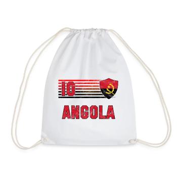 Angola Football Team - Drawstring Bag - white - Front