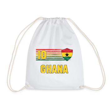 Ghana Football Team - Drawstring Bag - white - Front