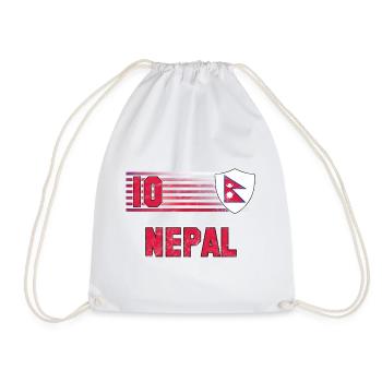 Équipe du Népal de football - Sac de sport léger - blanc - Devant