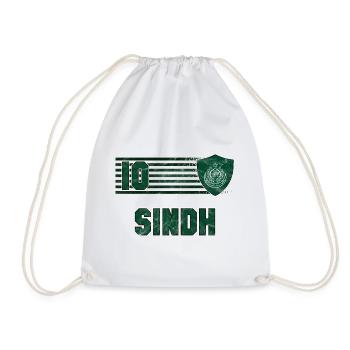 Sindh Football Team - Drawstring Bag - white - Front