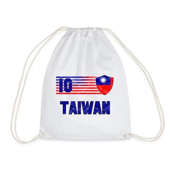 Taiwan Football Team - Drawstring Bag - white - Front
