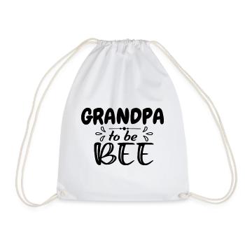 Grandpa To Be - Pregnancy Announcement - Drawstring Bag - white - Front