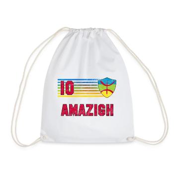 Amazigh Football Team - Drawstring Bag - white - Front