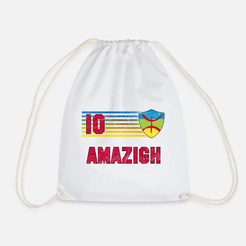 Amazigh Fußball Mannschaft - Turnbeutel - Weiß