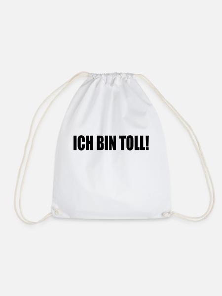 ICH BIN TOLL! - Turnbeutel - Weiß